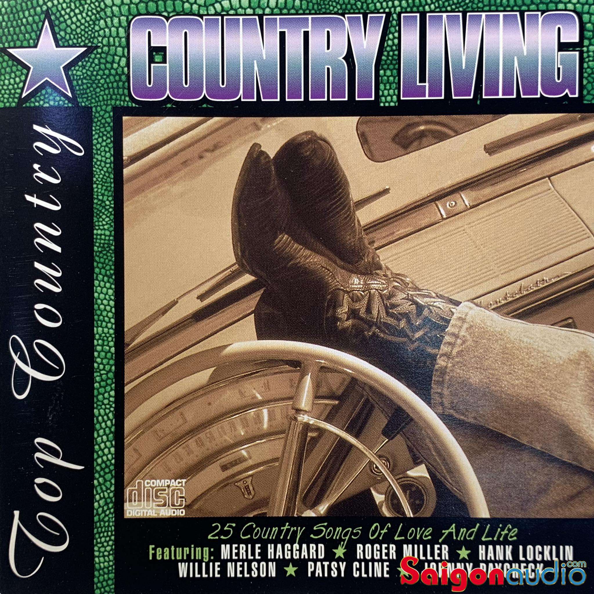 Đĩa CD gốc nhạc Top Country - Country Living (Free ship khi mua 2 đĩa CD cùng hoặc khác loại)